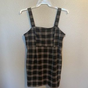 NWOT Black and white plaid dress